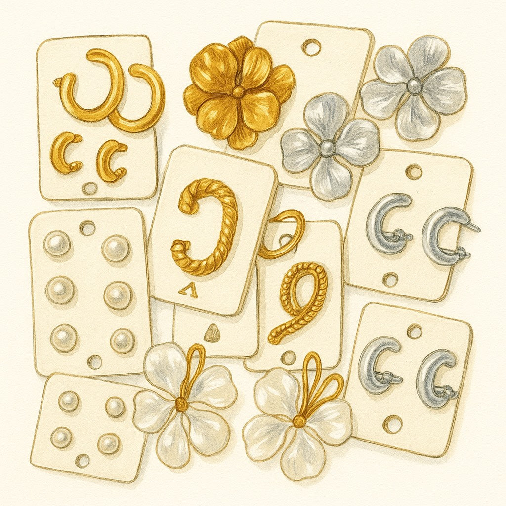 Earrings: