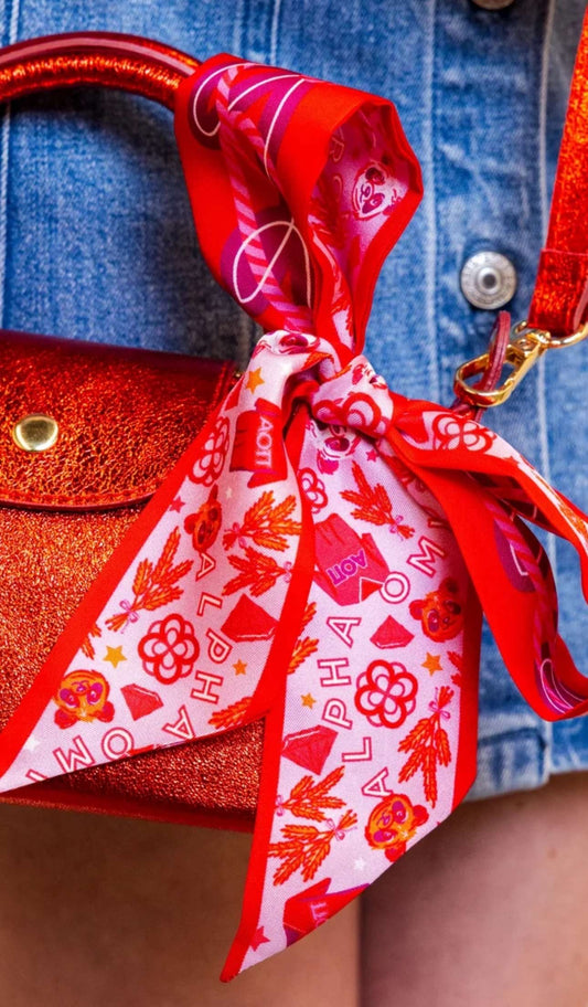 Alpha Omicron Pi Sorority Scarf