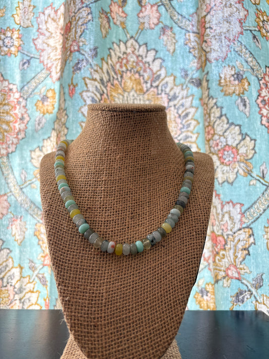 Green Multi Beaded Necklace