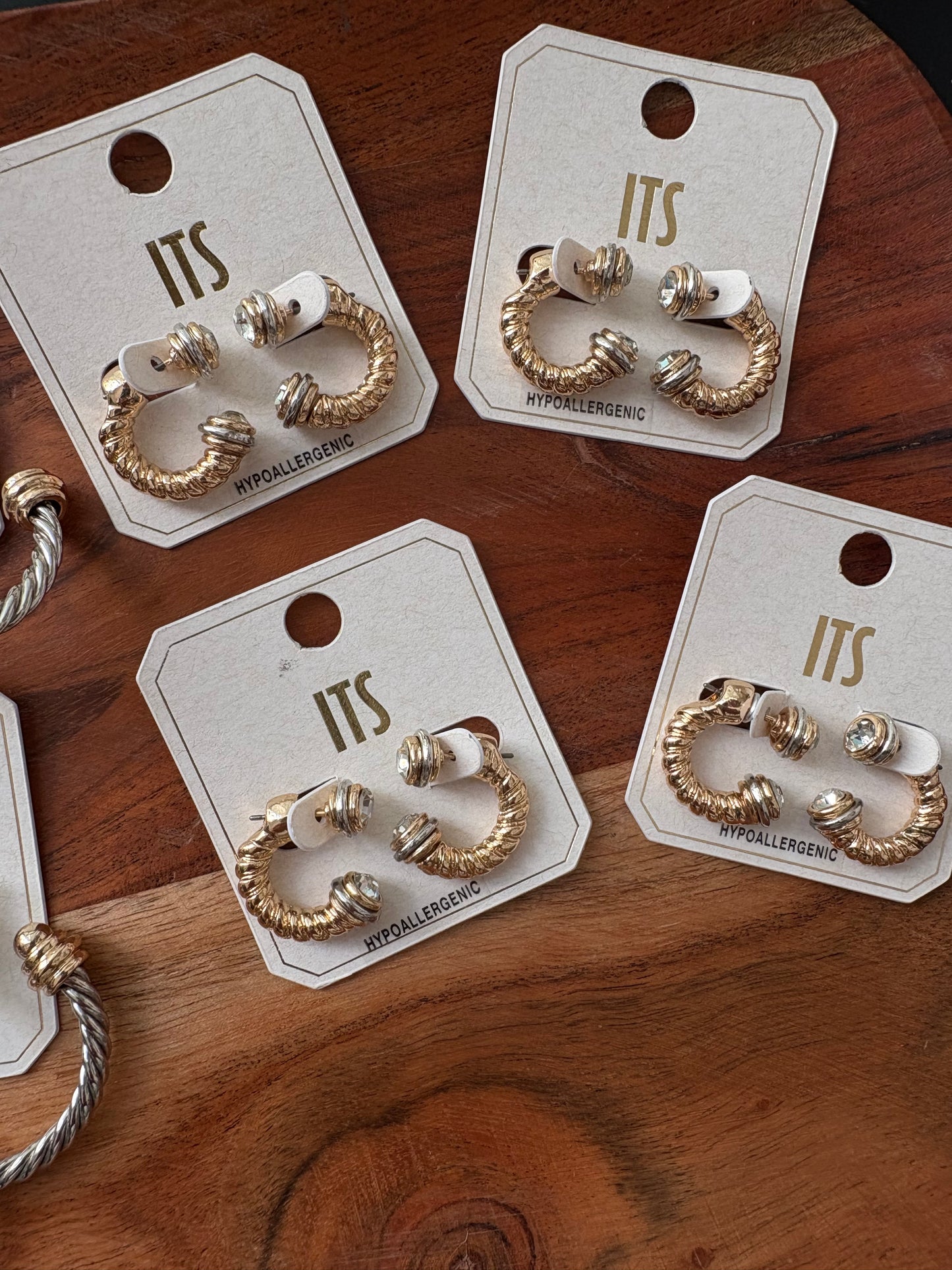 Silver/Gold Bryant Earring