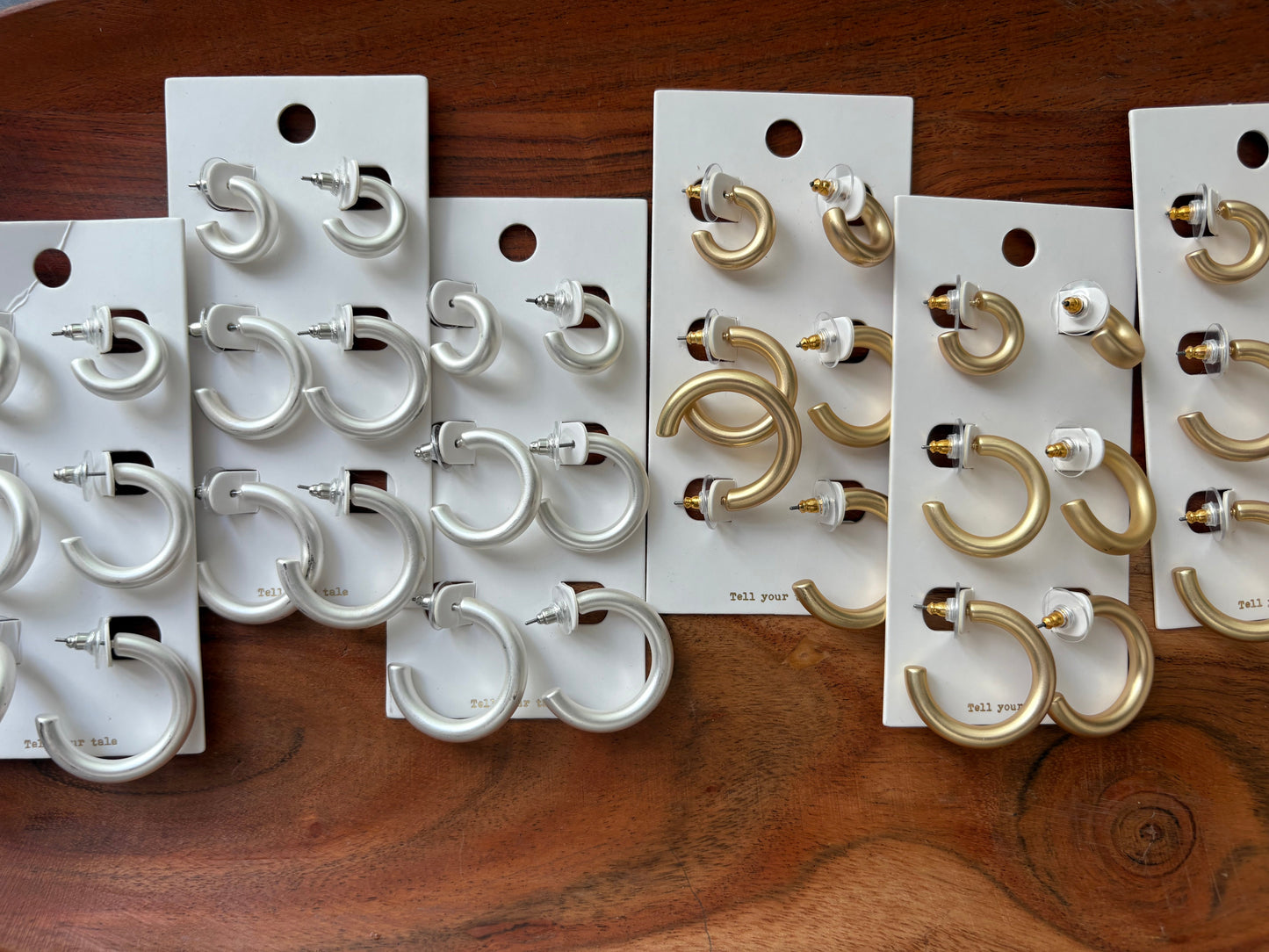Gold/Silver 3pc Hoop Earring