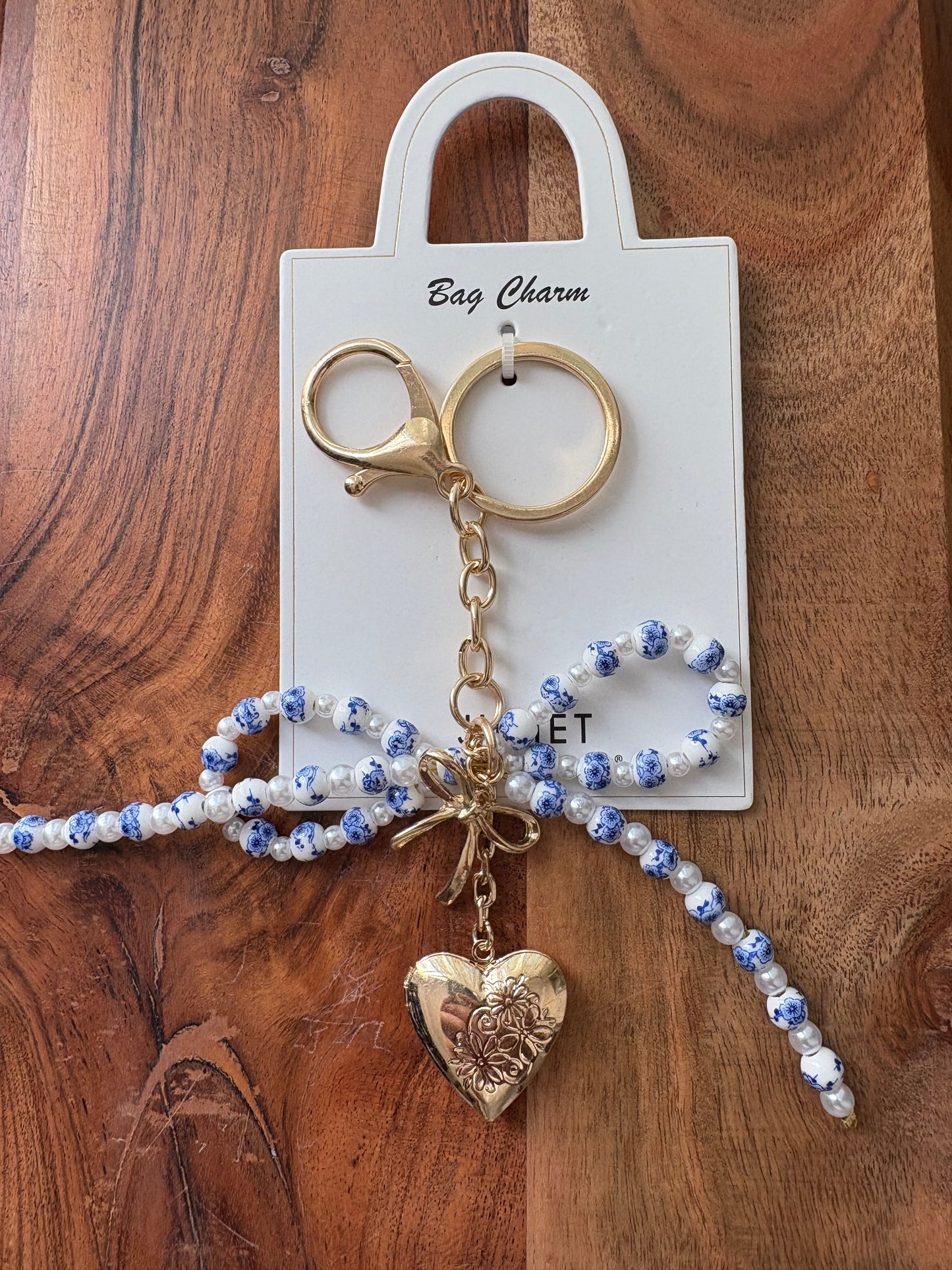 Blue Vintage Key Chain