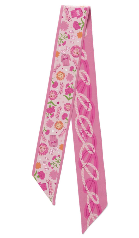 Phi Mu Sorority Scarf